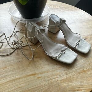 RAYE: wrapped Block Heel Sandals